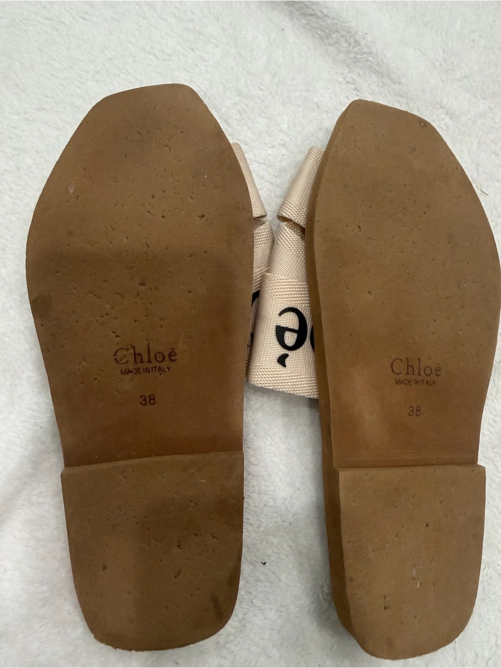 Chloé Woody Canvas Slide Sandals - Picture 3 of 3